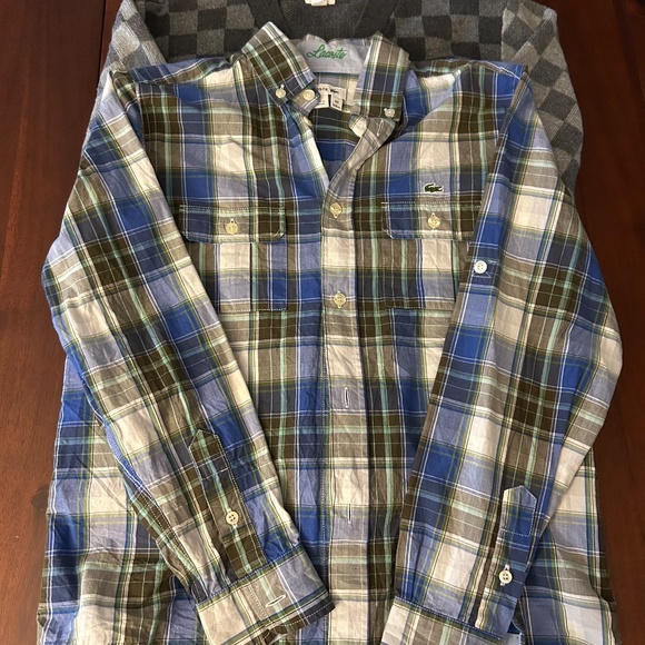 Lacoste button down shirt and gap Cardigan - Picture 2 of 5